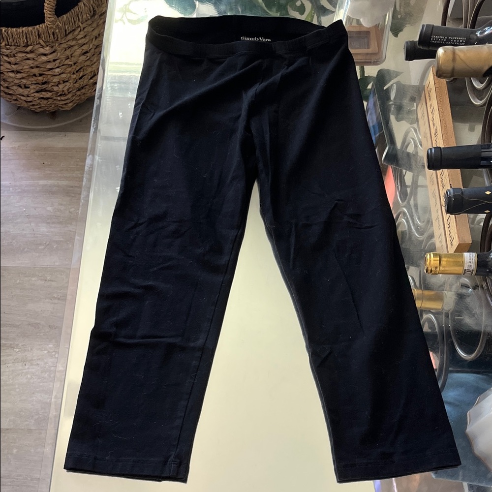 Simply Vera Vera Wang Black Leggings
